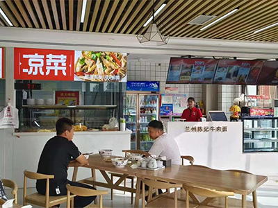 陈记牛肉面阿克苏二店老板前往一店跟马总探讨学习