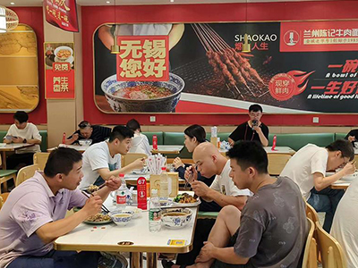 兰州陈记牛肉面江苏无锡店开业一周年